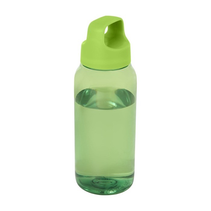 Botella de plástico reciclado para la oficina con asa ancha 500ml color verde Botella de plástico reciclado para la oficina con asa ancha 500ml color verde