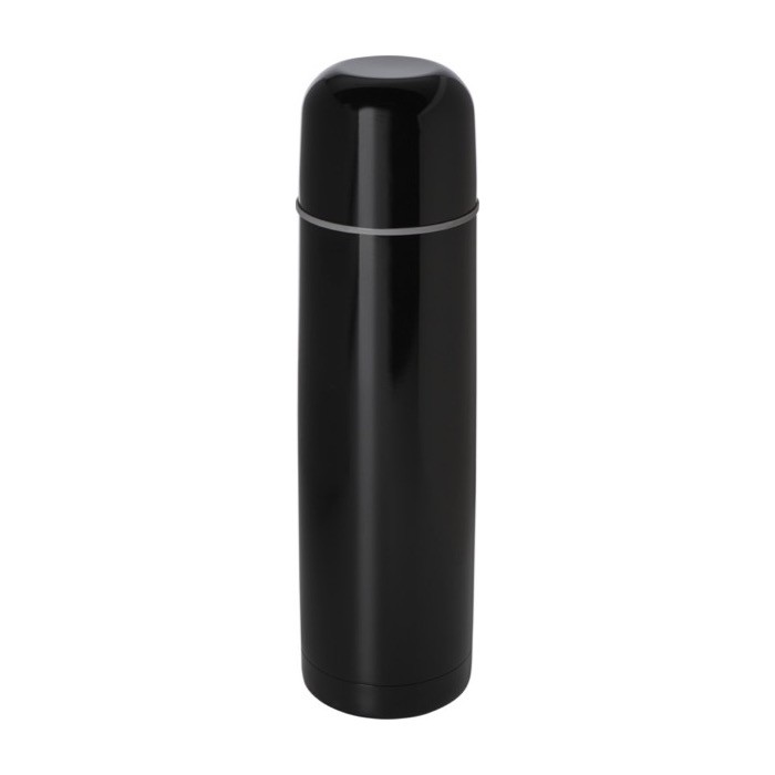 Termo de acero inoxidable reciclado con tapa estilo vaso 750ml color negro