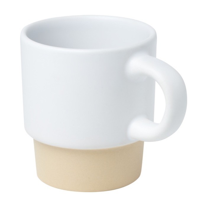 Taza para café espresso con fondo de arcilla y acabado mate 130ml color blanco Taza para café espresso con fondo de arcilla y acabado mate 130ml color blanco