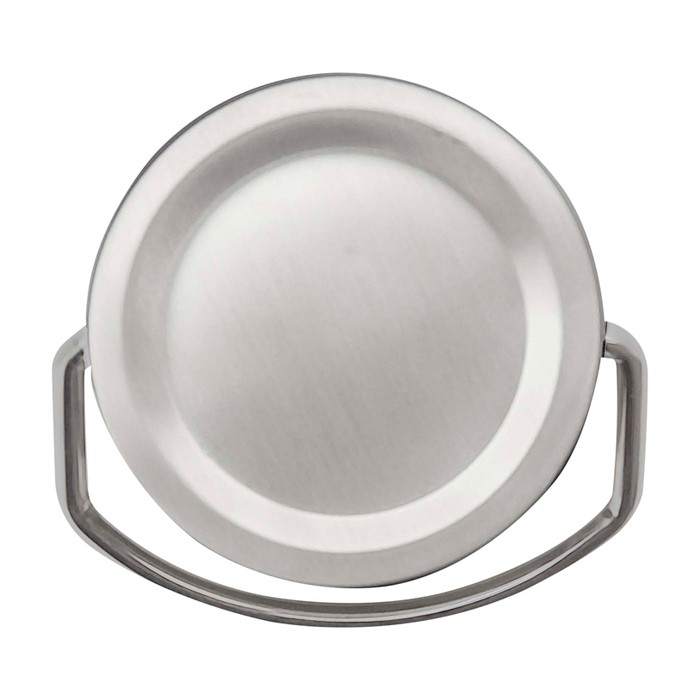 Botella de acero inoxidable reciclado ideal para agua 500ml color rosa tercera vista Botella de acero inoxidable reciclado ideal para agua 500ml color rosa tercera vista