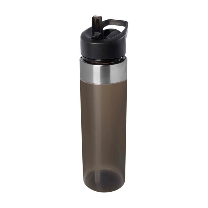 Botella de agua hecha de tritán con boquilla abatible 650ml color gris Botella de agua hecha de tritán con boquilla abatible 650ml color gris