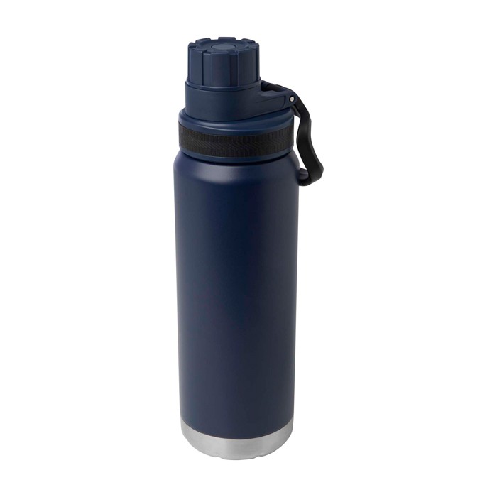 Botella ecológica de doble pared con tapa de rosca antigoteo 700ml color azul marino Botella ecológica de doble pared con tapa de rosca antigoteo 700ml color azul marino