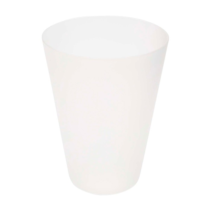 Vaso translúcido de plástico reutilizable con acabado mate 300ml color translúcido Vaso translúcido de plástico reutilizable con acabado mate 300ml color translúcido