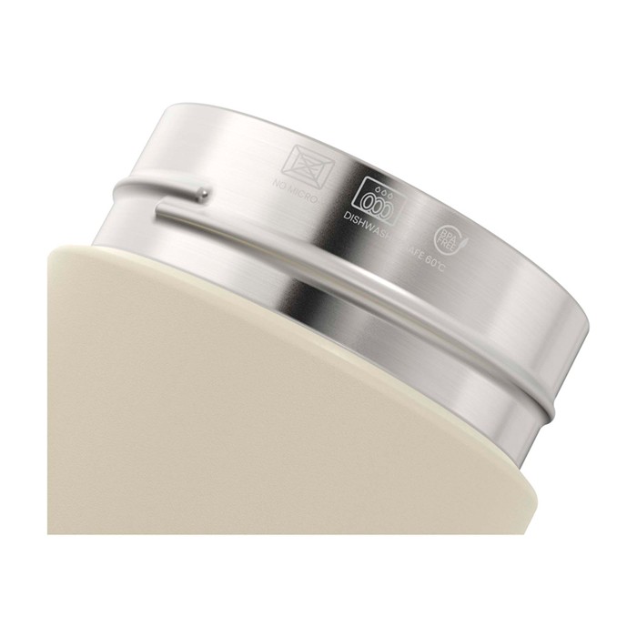 Botella de acero inoxidable reciclado doble pared 750ml Ocean Bottle color arena vista detalle 2 Botella de acero inoxidable reciclado doble pared 750ml Ocean Bottle color arena vista detalle 2