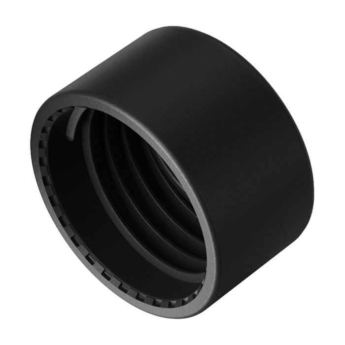 Botella hecha de materiales reciclados con taza 620ml Ocean Bottle color negro vista detalle 1 Botella hecha de materiales reciclados con taza 620ml Ocean Bottle color negro vista detalle 1