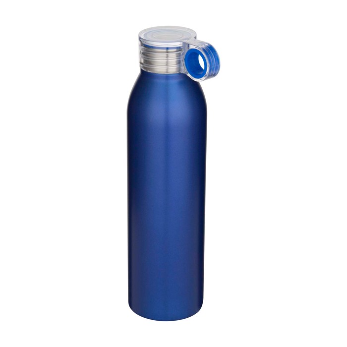 Botella de acero inoxidable reciclado con asa redonda 650ml color azul real Botella de acero inoxidable reciclado con asa redonda 650ml color azul real