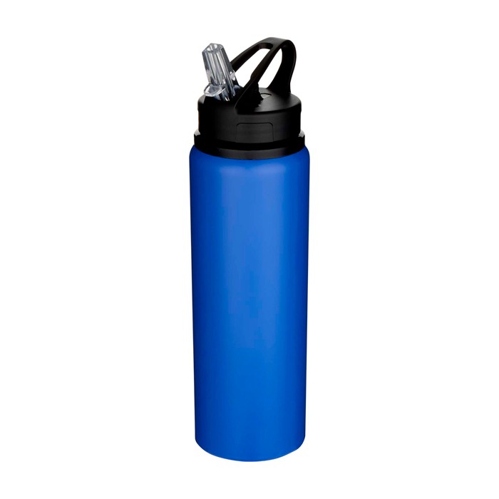 Botella de acero inoxidable reciclado de pared simple 800ml color azul real Botella de acero inoxidable reciclado de pared simple 800ml color azul real