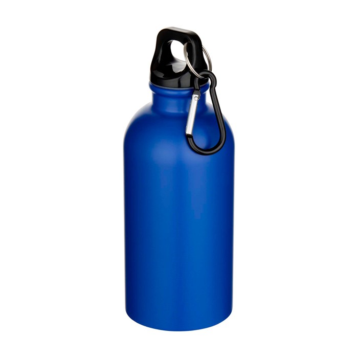 Botella de acero inoxidable reciclado mate de pared simple 400ml color azul real Botella de acero inoxidable reciclado mate de pared simple 400ml color azul real