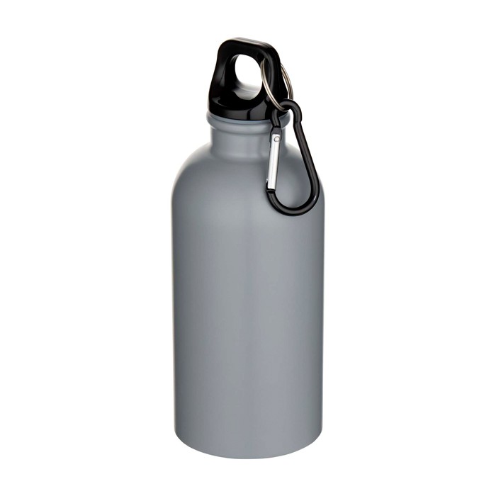 Botella de acero inoxidable reciclado mate de pared simple 400ml color gris Botella de acero inoxidable reciclado mate de pared simple 400ml color gris