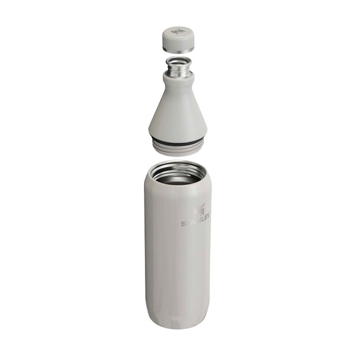 Botella ecológica con apertura dual 600ml Stanley All Day Slim color gris segunda vista Botella ecológica con apertura dual 600ml Stanley All Day Slim color gris segunda vista