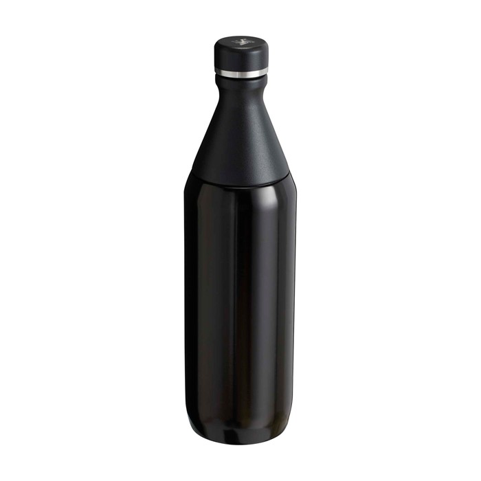 Botella ecológica con apertura dual 600ml Stanley All Day Slim color negro tercera vista Botella ecológica con apertura dual 600ml Stanley All Day Slim color negro tercera vista