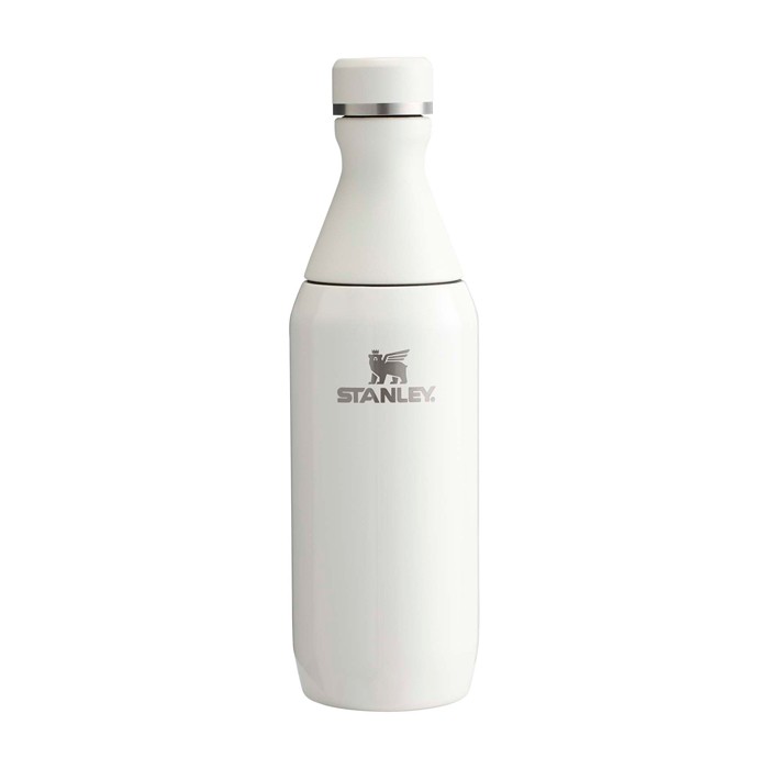 Botella de acero inox reciclado con abertura de dos piezas 350ml Stanley All Day Slim color beige Botella de acero inox reciclado con abertura de dos piezas 350ml Stanley All Day Slim color beige