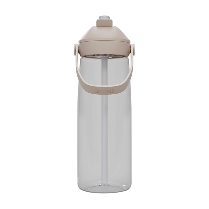 Botella de Tritan™ con pajita abatible 750ml Camelbak® Thrive Flip Tritan Renew color transparente segunda vista frontal Botella de Tritan™ con pajita abatible 750ml Camelbak® Thrive Flip Tritan Renew color transparente segunda vista frontal