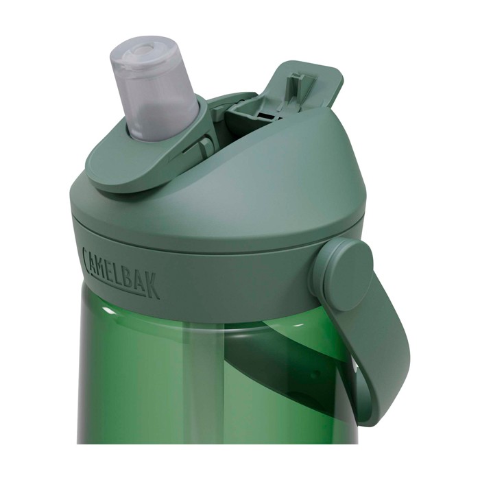 Botella de Tritan™ con pajita abatible 750ml Camelbak® Thrive Flip Tritan Renew color verde oscuro vista detalle 2 Botella de Tritan™ con pajita abatible 750ml Camelbak® Thrive Flip Tritan Renew color verde oscuro vista detalle 2