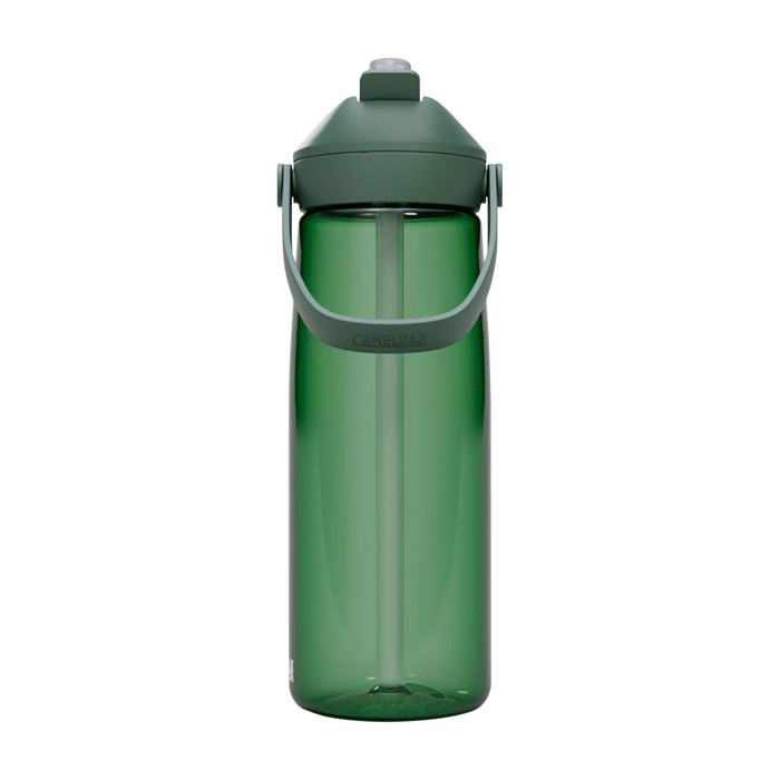 Botella de Tritan™ con pajita abatible 750ml Camelbak® Thrive Flip Tritan Renew color verde oscuro segunda vista frontal Botella de Tritan™ con pajita abatible 750ml Camelbak® Thrive Flip Tritan Renew color verde oscuro segunda vista frontal