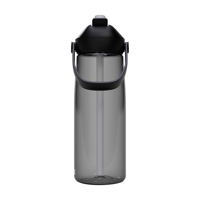 Botella de Tritan™ con pajita abatible 750ml Camelbak® Thrive Flip Tritan Renew color grafito segunda vista frontal Botella de Tritan™ con pajita abatible 750ml Camelbak® Thrive Flip Tritan Renew color grafito segunda vista frontal