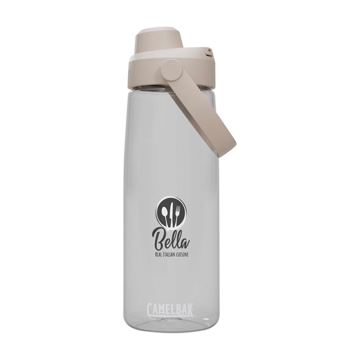 Botella de Tritan™ con tapa abatible 750ml Camelbak® Thrive Chug Tritan Renew color transparente vista impresión tampografía Botella de Tritan™ con tapa abatible 750ml Camelbak® Thrive Chug Tritan Renew color transparente vista impresión tampografía