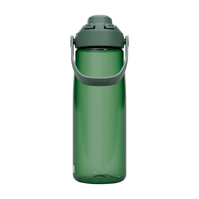 Botella de Tritan™ con tapa abatible 750ml Camelbak® Thrive Chug Tritan Renew color verde oscuro segunda vista frontal Botella de Tritan™ con tapa abatible 750ml Camelbak® Thrive Chug Tritan Renew color verde oscuro segunda vista frontal