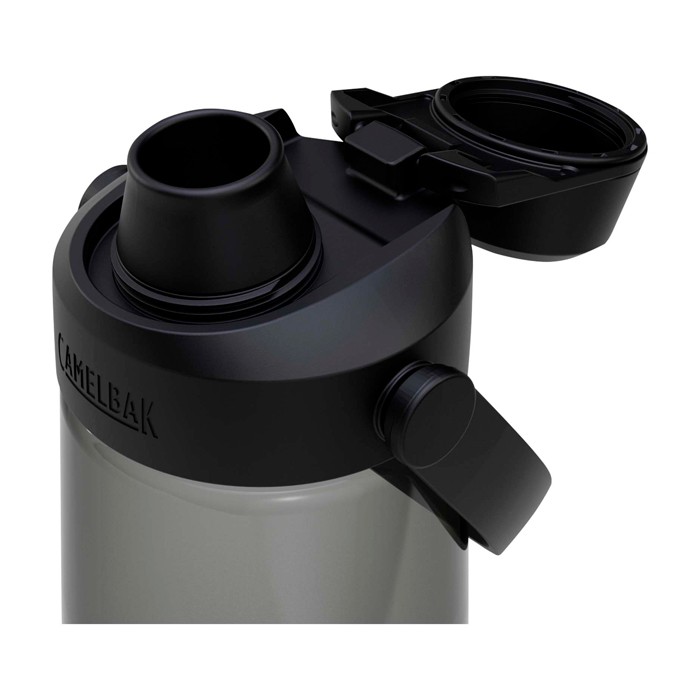 Botella de Tritan™ con tapa abatible 750ml Camelbak® Thrive Chug Tritan Renew color grafito vista detalle 1 Botella de Tritan™ con tapa abatible 750ml Camelbak® Thrive Chug Tritan Renew color grafito vista detalle 1