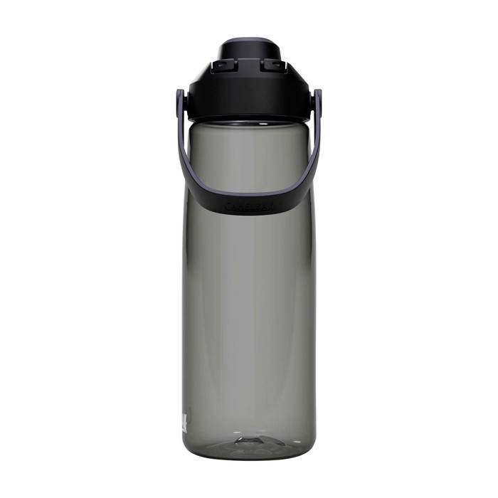 Botella de Tritan™ con tapa abatible 750ml Camelbak® Thrive Chug Tritan Renew color grafito segunda vista frontal Botella de Tritan™ con tapa abatible 750ml Camelbak® Thrive Chug Tritan Renew color grafito segunda vista frontal