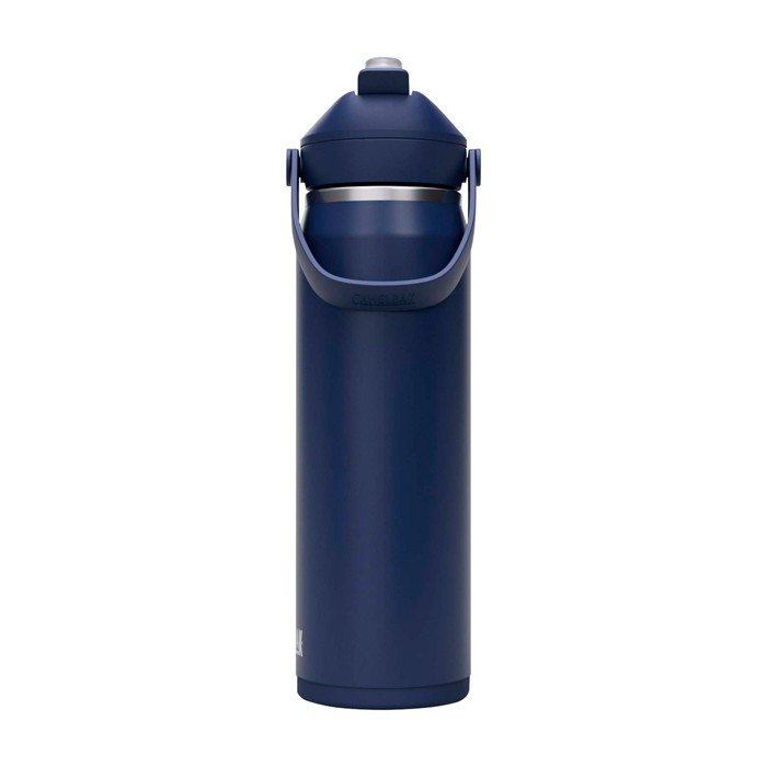 Botella de acero inoxidable 750ml Camelbak® Thrive Flip VSS color azul marino segunda vista frontal Botella de acero inoxidable 750ml Camelbak® Thrive Flip VSS color azul marino segunda vista frontal