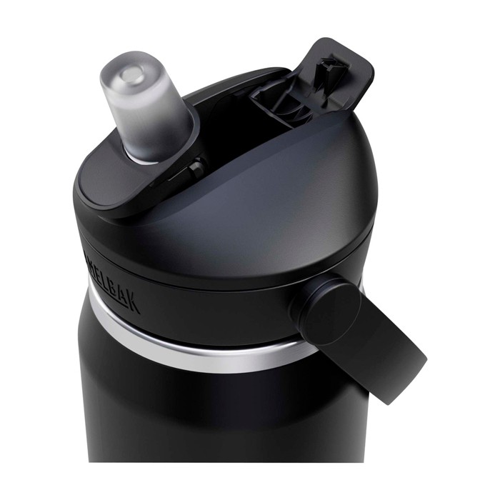 Botella de acero inoxidable 750ml Camelbak® Thrive Flip VSS color negro vista detalle 1 Botella de acero inoxidable 750ml Camelbak® Thrive Flip VSS color negro vista detalle 1
