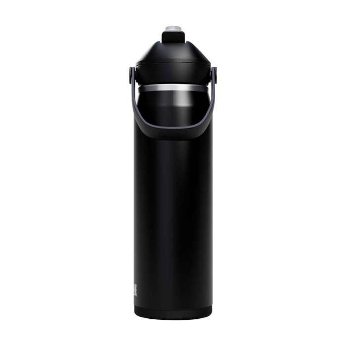 Botella de acero inoxidable 750ml Camelbak® Thrive Flip VSS color negro segunda vista frontal Botella de acero inoxidable 750ml Camelbak® Thrive Flip VSS color negro segunda vista frontal