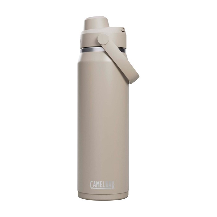 Botella de acero inoxidable con protector antigolpes 750ml Camelbak® Thrive Chug VSS color gris claro Botella de acero inoxidable con protector antigolpes 750ml Camelbak® Thrive Chug VSS color gris claro