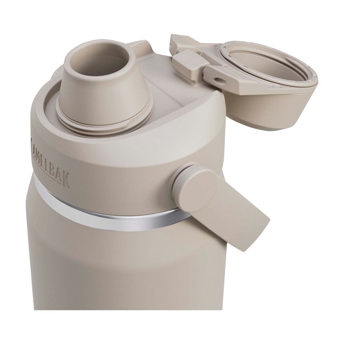Botella de acero inoxidable con protector antigolpes 750ml Camelbak® Thrive Chug VSS color gris claro vista detalle 1 Botella de acero inoxidable con protector antigolpes 750ml Camelbak® Thrive Chug VSS color gris claro vista detalle 1