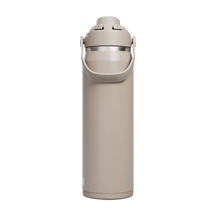 Botella de acero inoxidable con protector antigolpes 750ml Camelbak® Thrive Chug VSS color gris claro segunda vista frontal Botella de acero inoxidable con protector antigolpes 750ml Camelbak® Thrive Chug VSS color gris claro segunda vista frontal