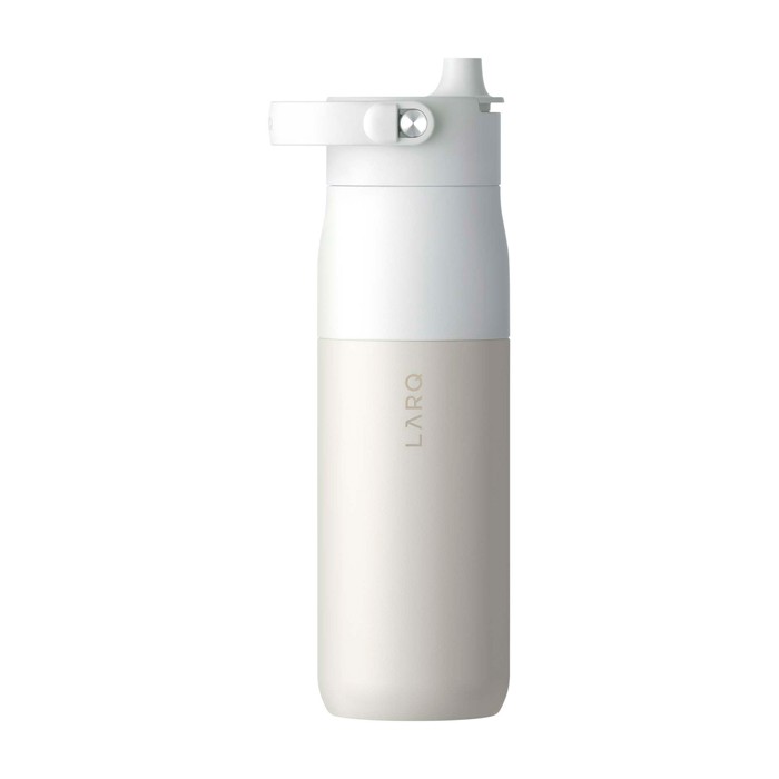 Botella inteligente con filtro de agua y app de rastreo 680ml LARQ PureVisTM 2.0 color blanco segunda vista frontal Botella inteligente con filtro de agua y app de rastreo 680ml LARQ PureVisTM 2.0 color blanco segunda vista frontal