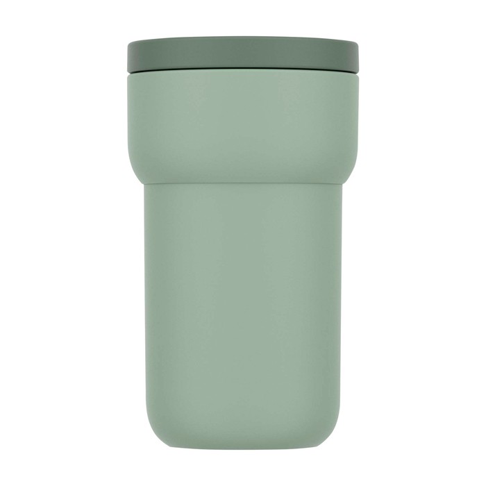Taza térmica para viajar 100% hermética 275ml Mepal Ellipse color verde segunda vista frontal