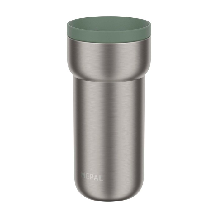 Taza térmica de viaje de acero inoxidable 375ml Mepal Ellipse color verde