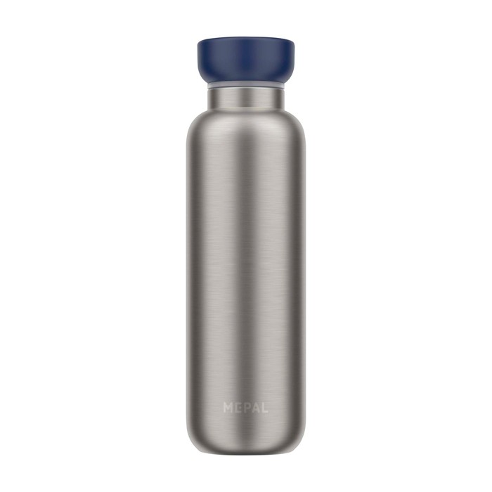 Botella térmica de viaje de acero inoxidable 500ml Mepal Ellipse color azul marino segunda vista frontal