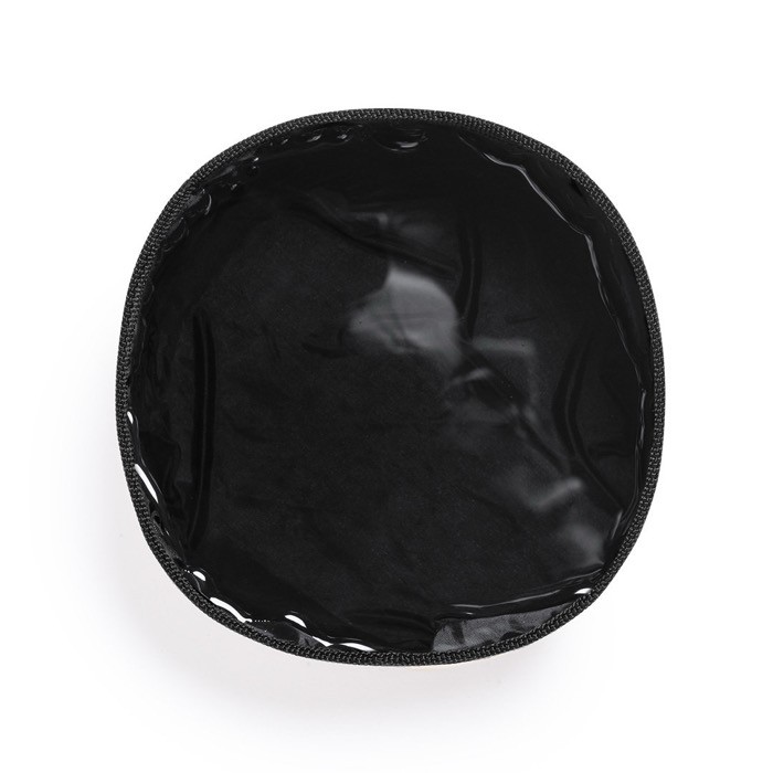 Bowl plegable de papel reciclado laminado para mascotas 1.3L color marrón claro sexta vista