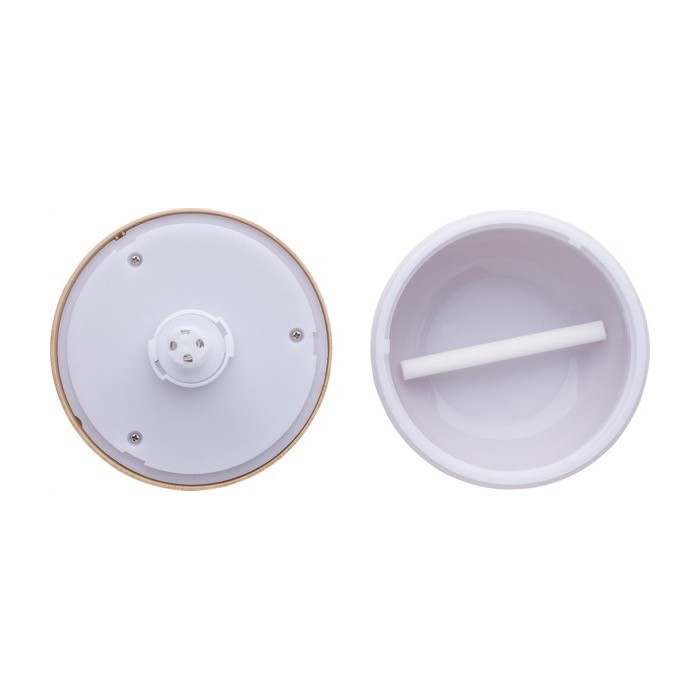 Humidificador de ABS con aspecto de madera y luces LED de colores color marrón quinta vista Humidificador de ABS con aspecto de madera y luces LED de colores color marrón quinta vista