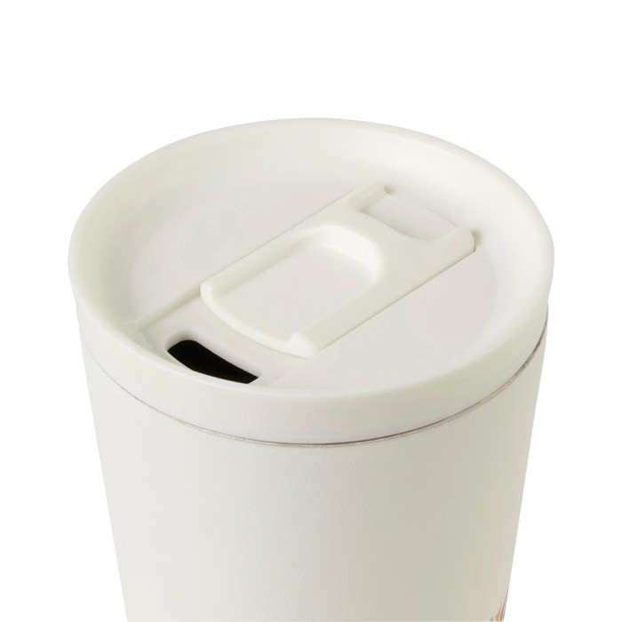Vaso térmico de acero reciclado con aislamiento al vacío 500ml color blanco segunda vista