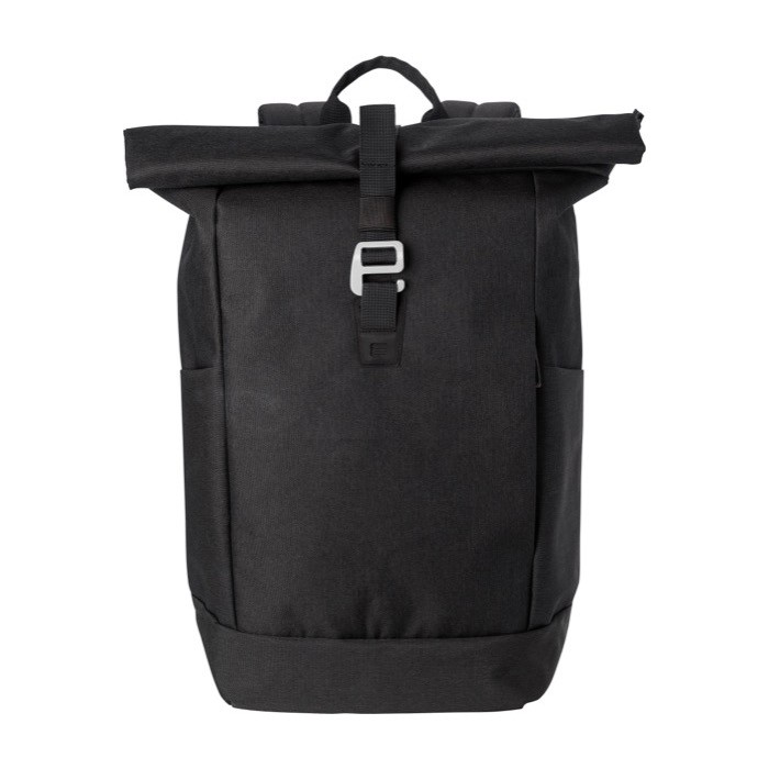 Mochila roll-top para portátil con tirantes acolchados 15'' color negro primera vista Mochila roll-top para portátil con tirantes acolchados 15'' color negro primera vista