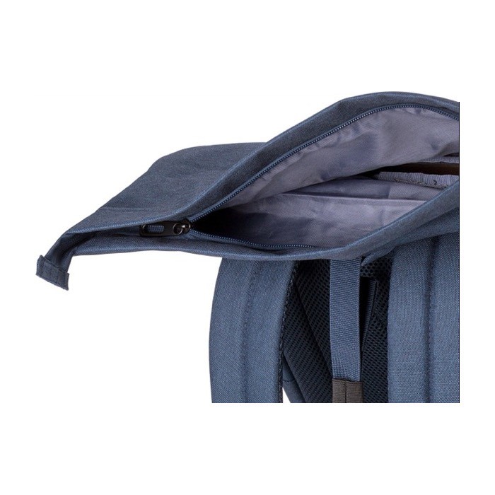 Mochila roll-top para portátil con tirantes acolchados 15'' color azul octava vista Mochila roll-top para portátil con tirantes acolchados 15'' color azul octava vista
