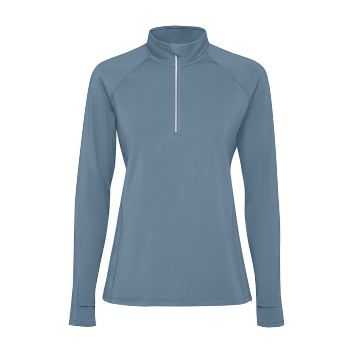 Sudadera técnica ecológica para mujer 200 g/m2 Roly Direct Estambul color azul grisáceo segunda vista
