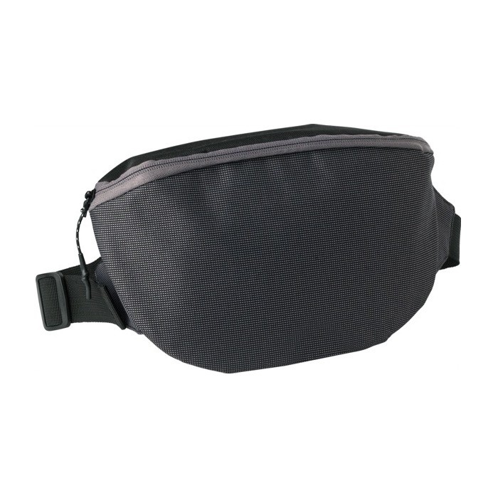 Riñonera de ripstop de 2 compartimientos y correa ajustable color gris primera vista