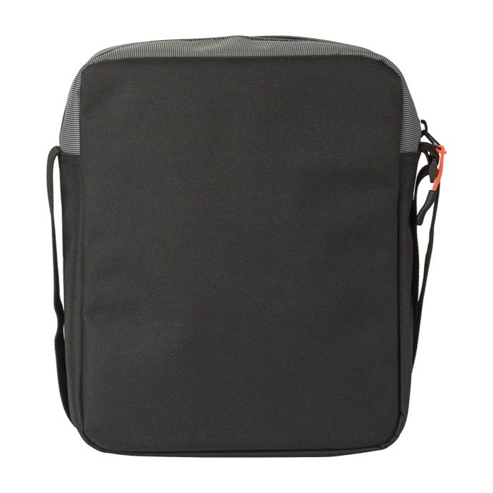 Bandolera bicolor de poliéster con varios compartimientos color gris segunda vista