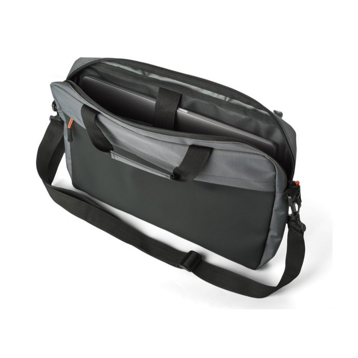 Maletín bicolor para portátil bicolor con doble asas 15'' color gris tercera vista Maletín bicolor para portátil bicolor con doble asas 15'' color gris tercera vista