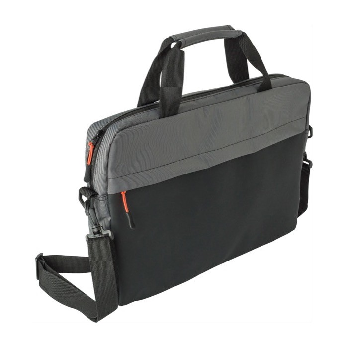 Maletín bicolor para portátil bicolor con doble asas 15'' color gris cuarta vista Maletín bicolor para portátil bicolor con doble asas 15'' color gris cuarta vista