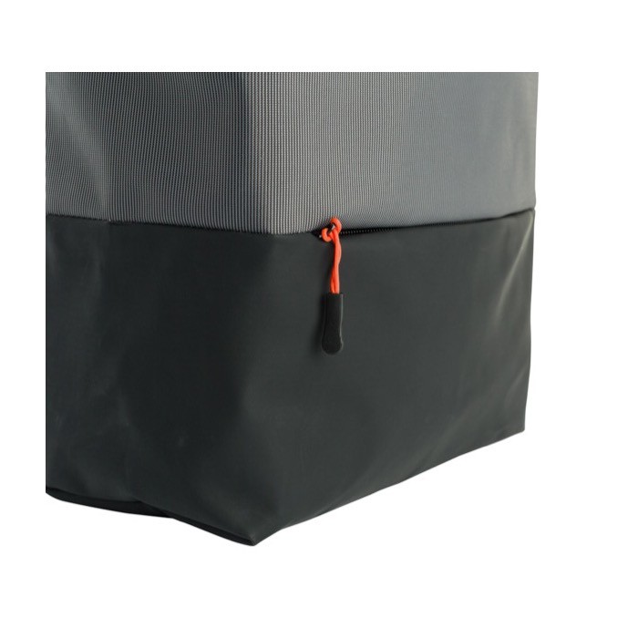 Mochila bicolor para portátil con detalles a color en cremallera 15'' color gris sexta vista Mochila bicolor para portátil con detalles a color en cremallera 15'' color gris sexta vista