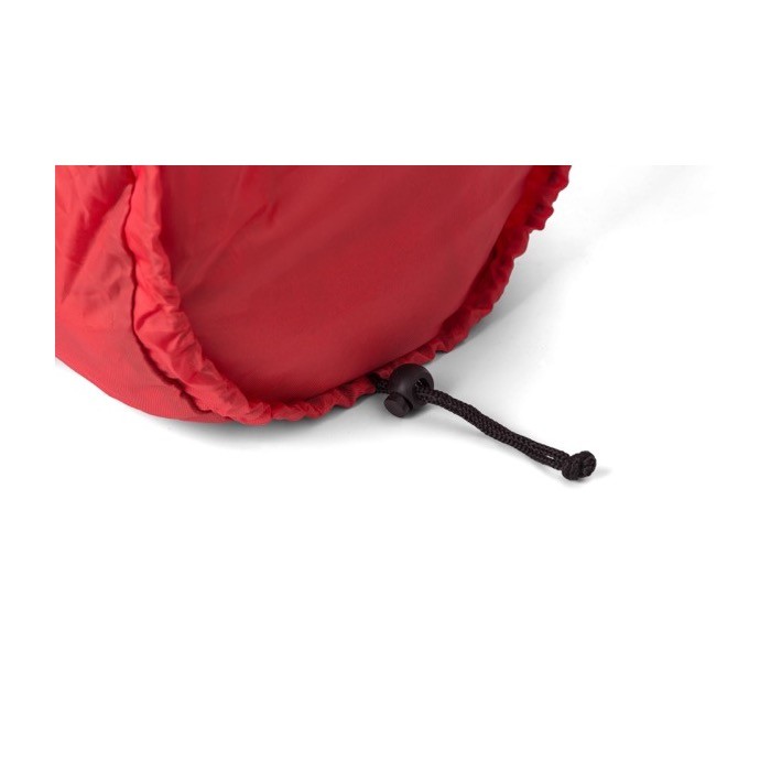 Bolsa deportiva de lona plegable con amplio compartimiento color rojo sexta vista