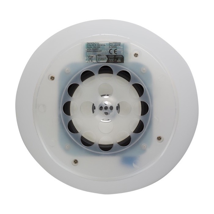Cubitera personalizada de ABS con luces de colores y altavoz incluido color blanco Cubitera personalizada de ABS con luces de colores y altavoz incluido color blanco