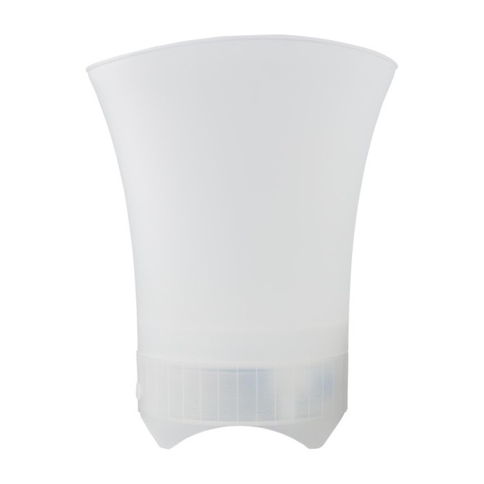Cubitera personalizada de ABS con luces de colores y altavoz incluido color blanco Cubitera personalizada de ABS con luces de colores y altavoz incluido color blanco