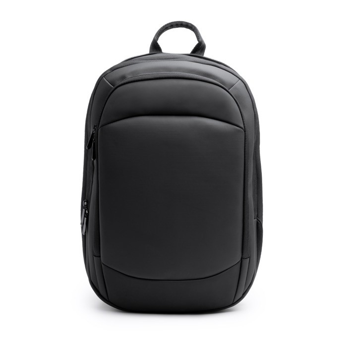 Mochila antirobo de cuero sintético ideal para llevar tu portátil 14” color negro segunda vista