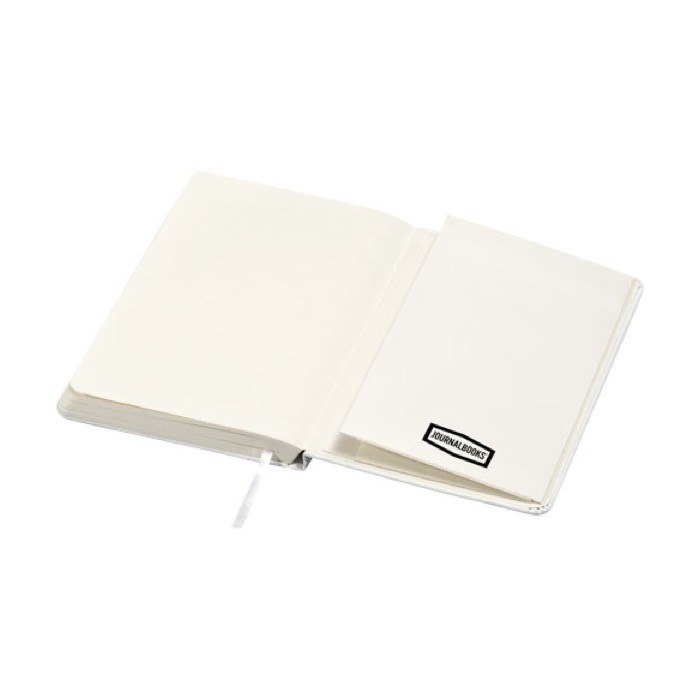 Libreta publicitaria con papel de color blanco color blanco vista detalle 2